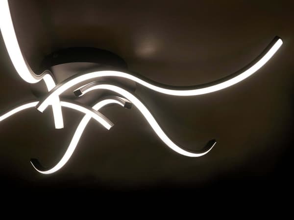 5-pærers LED-loftlampe 47W 4000K Moderne rund loftlampe med fjernbetjening, Istrien