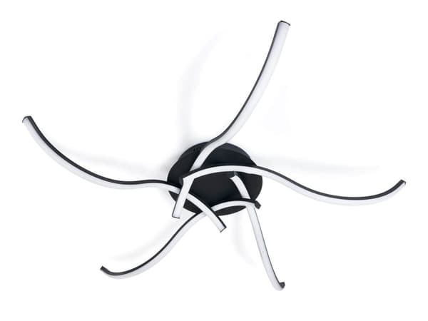 5-pærers LED-loftlampe 47W 4000K Moderne rund loftlampe med fjernbetjening, Istrien