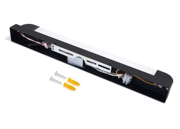 LED spejllampe 46cm, makeuplampe 9W 4000K, badeværelseslampe væglampe IP65, sort (Welma 9W)