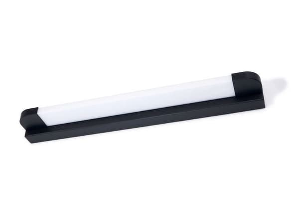 LED spejllampe 46cm, makeuplampe 9W 4000K, badeværelseslampe væglampe IP65, sort (Welma 9W)