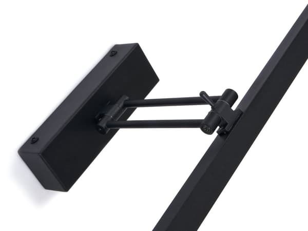 LED spejllampe 60cm, makeuplampe 14W 4000K, badeværelseslampe, væglampe IP44, sort (Amari)