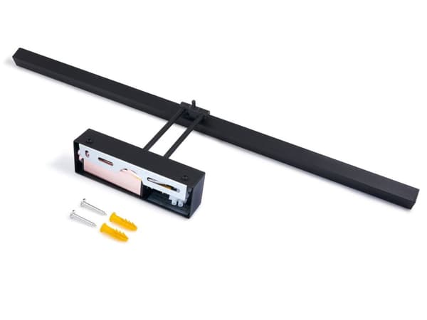 LED spejllampe 60cm, makeuplampe 14W 4000K, badeværelseslampe, væglampe IP44, sort (Amari)