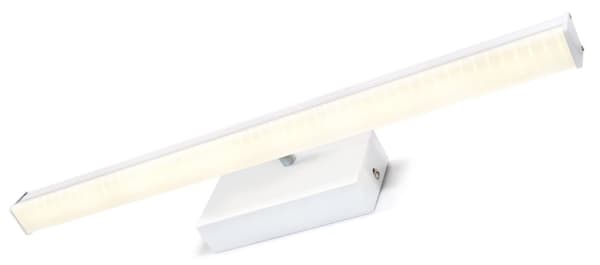 LED spejllampe 50cm, makeuplampe 9W 4000K, badeværelseslampe væglampe IP44, hvid (Elza)