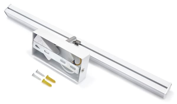 LED spejllampe 50cm, makeuplampe 9W 4000K, badeværelseslampe væglampe IP44, hvid (Elza)