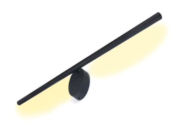 LED Spejllampe 70cm, Makeuplampe 10W 4000K, Badeværelseslampe Væglampe IP65, Sort (Rato)