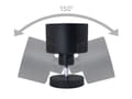 Miniatyrbillede 5 af 10: LED-loftspotlight, LED-kablet belysning, vægspotlight med 3 lyskilder, sort LED 3x E27, retro (LW15)