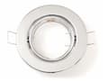 Miniatyrbillede 3 af 10: LED indbygget spotlight rund metal krom ideel til GU10 50mm LED-pærer + GU10 Sita-fatning