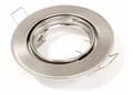Miniatyrbillede 8 af 11: LED indbygget spotlight rund metal satin perfekt til GU10 50mm LED-pærer + GU10 Sita-fatning