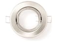 Miniatyrbillede 9 af 11: LED indbygget spotlight rund metal satin perfekt til GU10 50mm LED-pærer + GU10 Sita-fatning