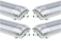 Pikkukuva 1 / 11: x G13 LED-kosteudenkestävä valaisin IP65, 2 x T8 LED, 36 W 3600 LM 120 cm, neutraali valkoinen 4000 K
