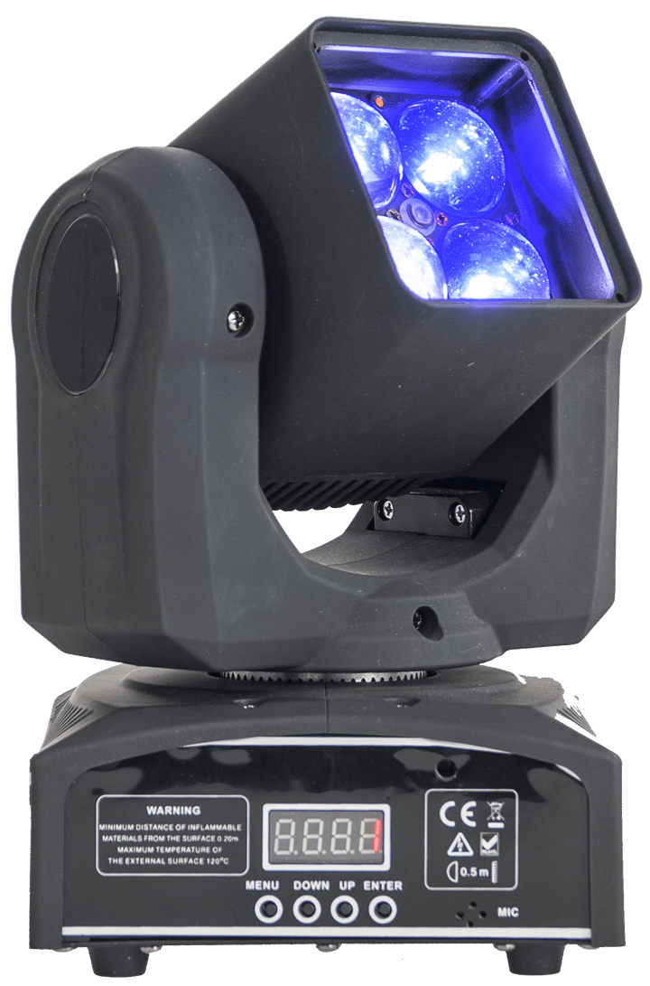 Ibiza RGBW LED moving head 4 x 10 watt