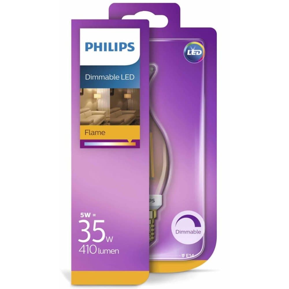 Philips LED-lyspære klassisk 5 W 410 lumen 929001395401