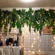 USB-driven LED-gardin - Varmt Ljus