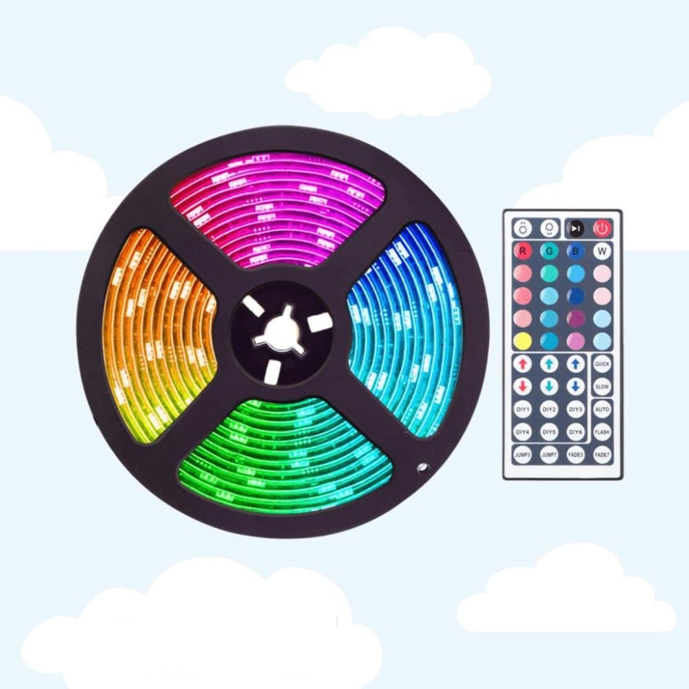 RGB LED-remsa - Ljusslinga - med fjärrkontroll - 5m