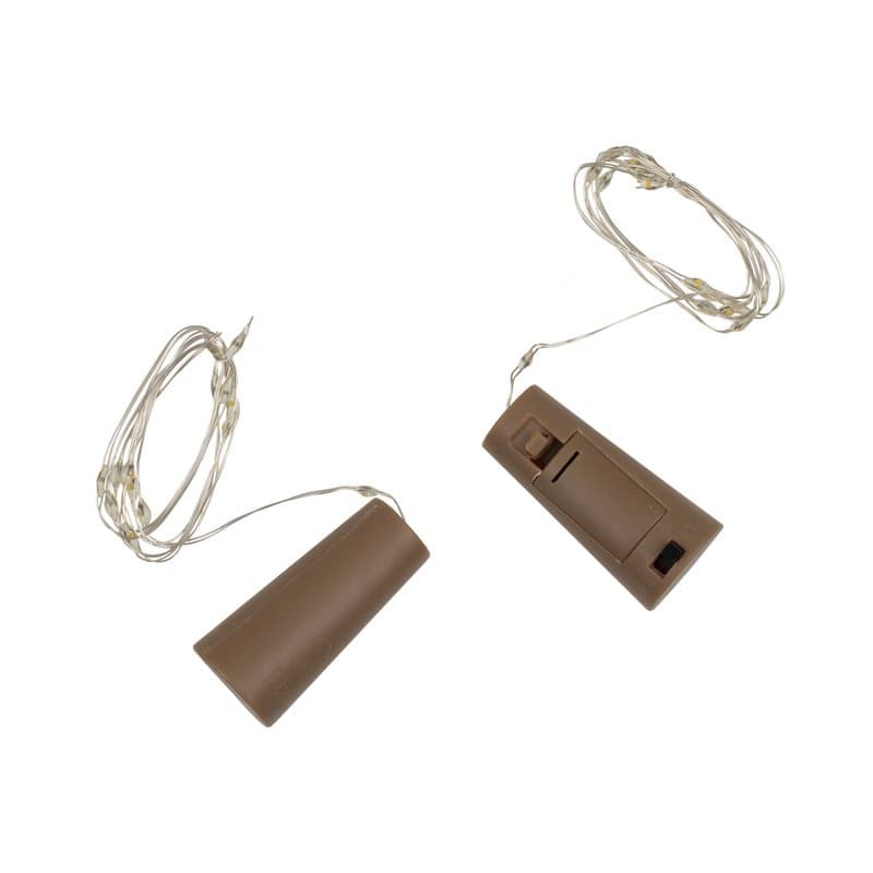 LED-ljusslinga kork till flaska, 3-pack
