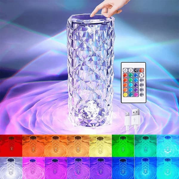LED Lampa - RGB Bordslampa med Touch och Fjärrkontroll