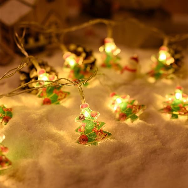 1,5 m 10 LED-lampor Santa Claus String Light Dekorativ - Tomtar