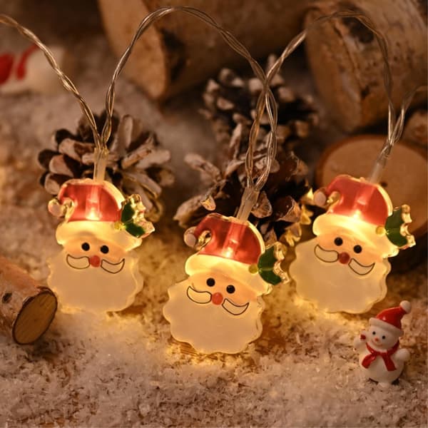1,5 m 10 LED-lampor Santa Claus String Light Dekorativ - Tomtar
