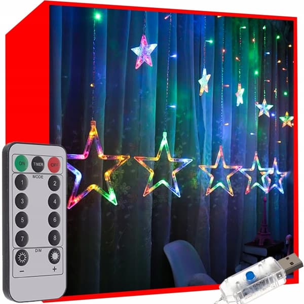 Lysgardin - stjerneformede lamper - LED
