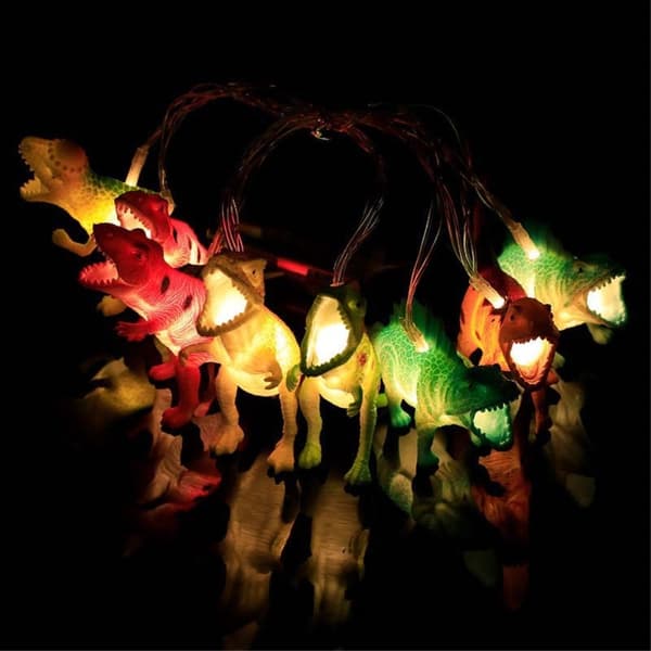 Tecknad dinosaurie LED Dekorativt ljus 3m 20 Lampor batteridriven