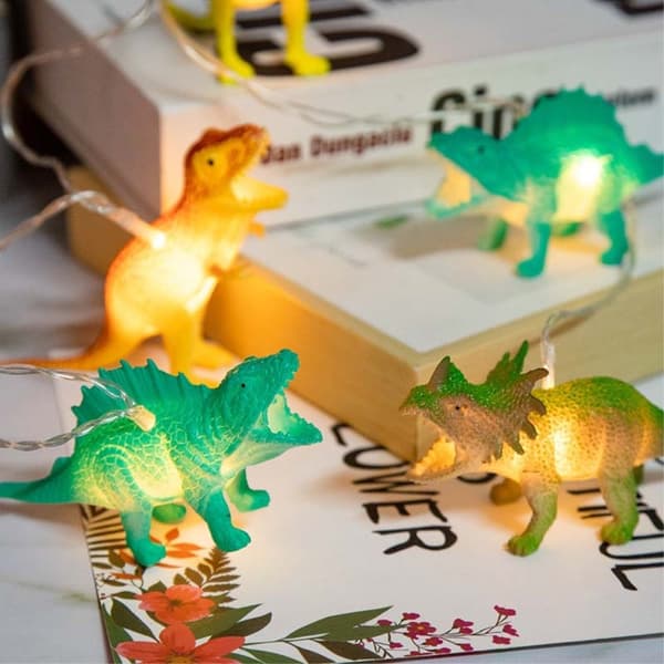 Tecknad dinosaurie LED Dekorativt ljus 3m 20 Lampor batteridriven