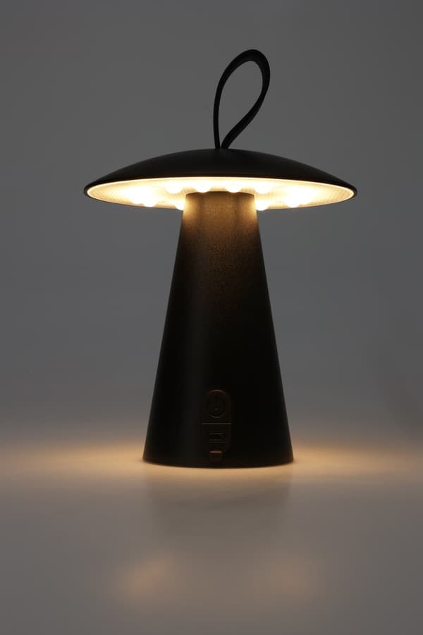 LED Lampa Uppladdningsbar Svart