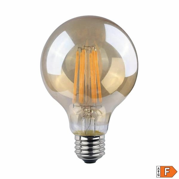 LED-pære EDM Vintage F 8 W E27 720 Lm Ø 8 x 12 cm (2000 K) - Vintage LED-pære 8W E27 med 720 Lm lysstyrke, Ø 8 x 12 cm (2000 K)