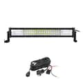 Miniatyrbillede 1 af 2: LED-lysbar, buet/ligelinje design, 7D 3-rækker teknologi., Buet 32 tommer ledning