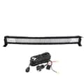 Miniatyrbillede 1 af 2: LED-lysbar, buet/ligelinje design, 7D 3-rækker teknologi., Buet 32 tommer ledning