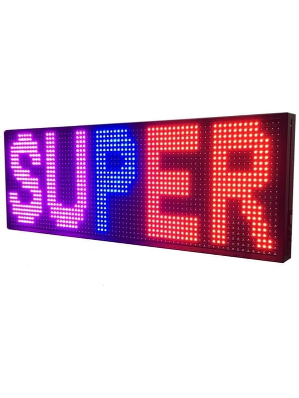 WiFi Programmerbar LED-skylt, Hög Ljusstyrka, 39"x14" Utomhusdisplay