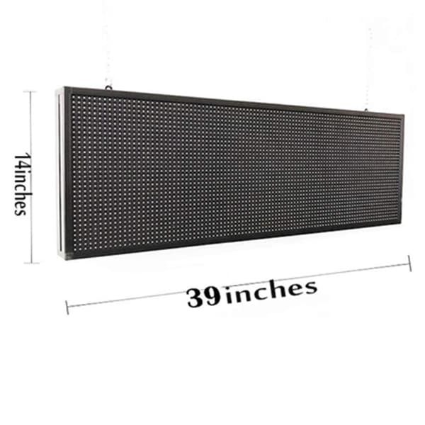 WiFi Programmerbar LED-skylt, Hög Ljusstyrka, 39"x14" Utomhusdisplay