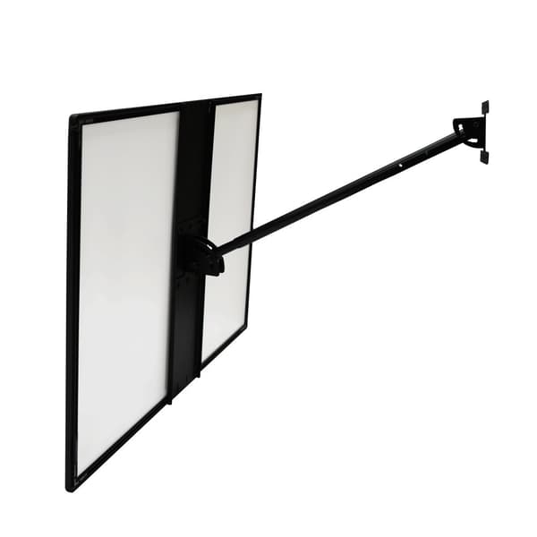 LED-belyst plakatdisplay A1 A2 plakatvæg 1 m beslag Baggrundsbelyst menutavle Film Takeaway Butiksskilt Sort rektangel Letvægts aluminium indendørs