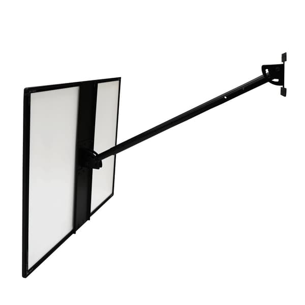LED Upplyst Affisch Display A1 A2 Poster Vägg 1m Fäste Bakgrundsbelyst Menytavla Film Takeaway Butik Skylt Svart Rektangel Lätt Aluminium Inomhus