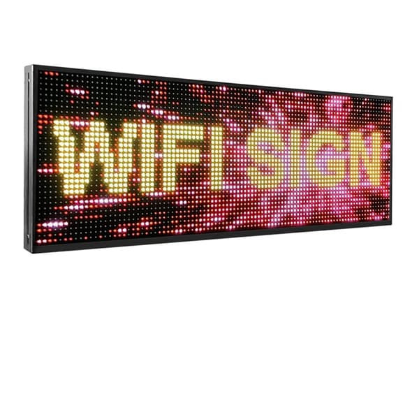 Ulkona sijaitseva LED-kyltti, WiFi-ohjelmoitava, täysivärinäyttö,WIFI