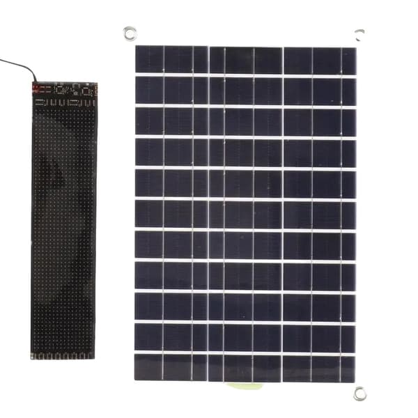 Solarlampe LED-display, høj lysstyrke, APP-kontrol, indendørs og udendørs brug