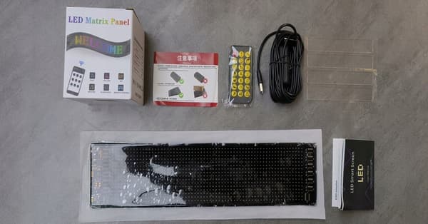BILDISPLAY LED FULD FARVE USB BLUETOOTH DIN PROJEKTAPLAN