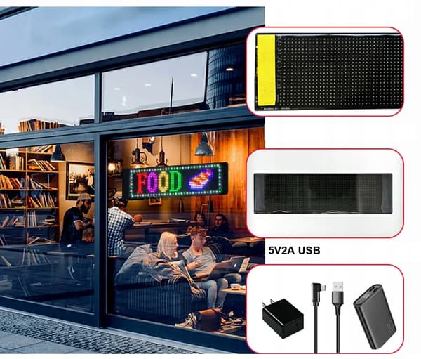 BILDISPLAY LED FULD FARVE USB BLUETOOTH DIN PROJEKTAPLAN