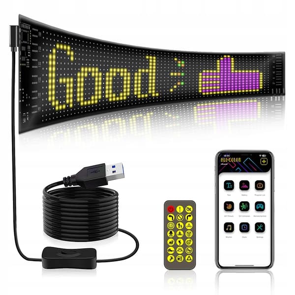 AUTONÄYTTÖ LED-VÄRI USB BLUETOOTH PROJEKTISI SOVELLUS XXXL