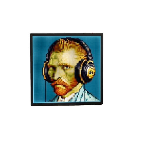 Divoom Pixel Art Display, WIFI-anslutning, USB-driven,Svart