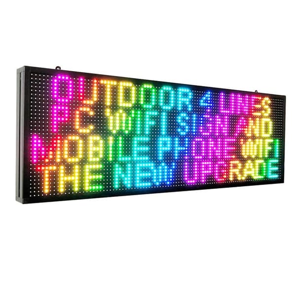 WiFi Programmerbar LED-skylt, Hög Ljusstyrka, 39"x14" Utomhusdisplay