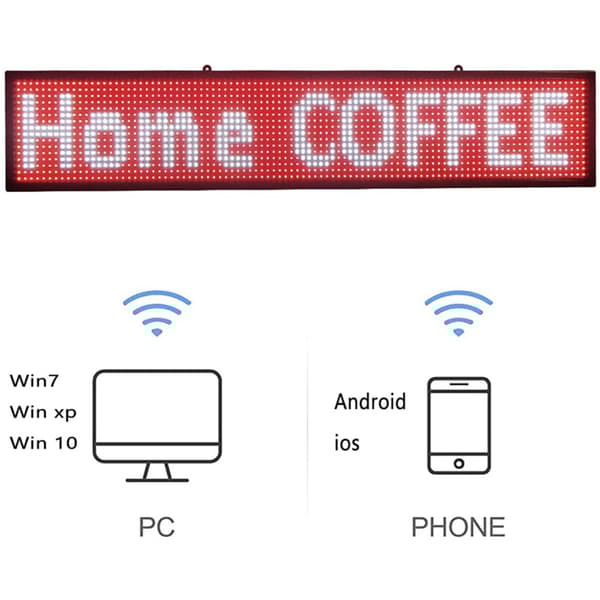 WiFi-skilt, Vandtæt, Udendørs Programmerbar