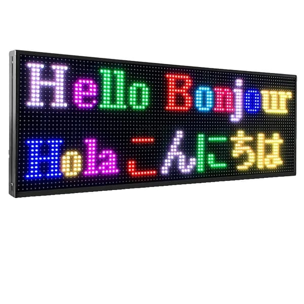 Udendørs LED-skilt, WiFi-programmerbart, fuldfarvet display,WIFI