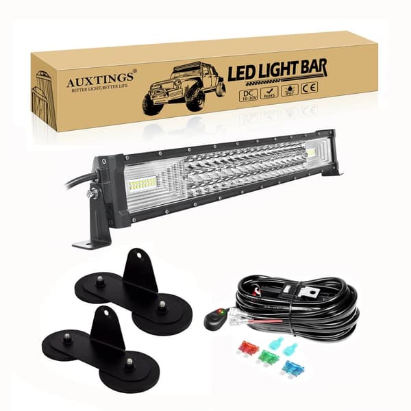 Off-Road LED-lysbjælke, 675W Høj lysstyrke, IP67 Vandtæt, 52 tommer,22 tommer 270W Ledning