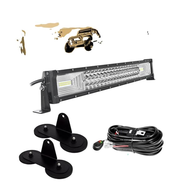 Off-Road LED-lysbjælke, 675W Høj lysstyrke, IP67 Vandtæt, 52 tommer,22 tommer 270W Ledning