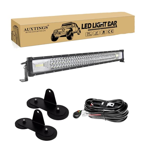 Off-Road LED-lysbjælke, 675W Høj lysstyrke, IP67 Vandtæt, 52 tommer,32 tommer 405W ledning