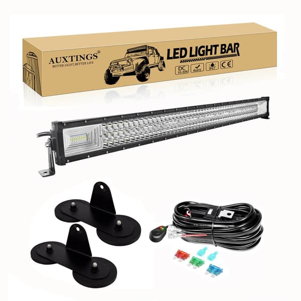 Off-Road LED-lysbjælke, 675W Høj lysstyrke, IP67 Vandtæt, 52 tommer,42 tommer 540W Ledning