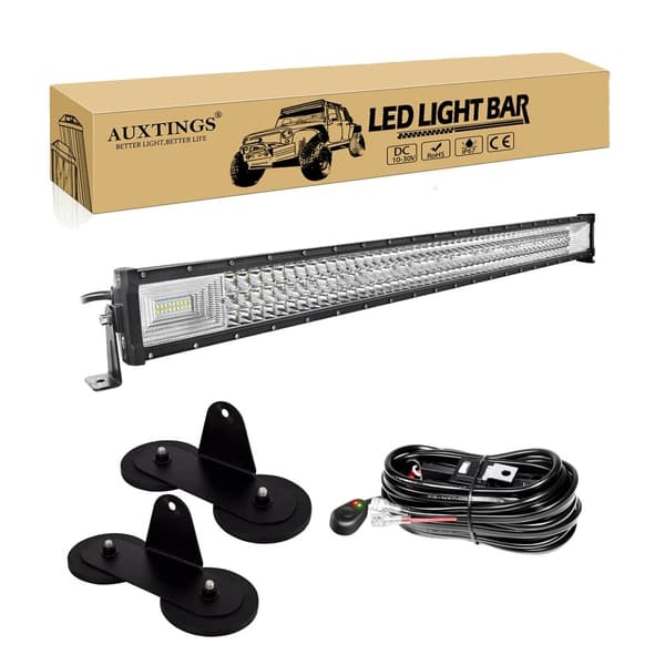 Off-Road LED-lysbjælke, 675W Høj lysstyrke, IP67 Vandtæt, 52 tommer,42 tommer 540W Ledning
