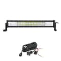 Miniatyrbillede 1 af 2: LED-lysbar, buet/ligelinje design, 7D 3-rækker teknologi., Lige 22 tommer ledning