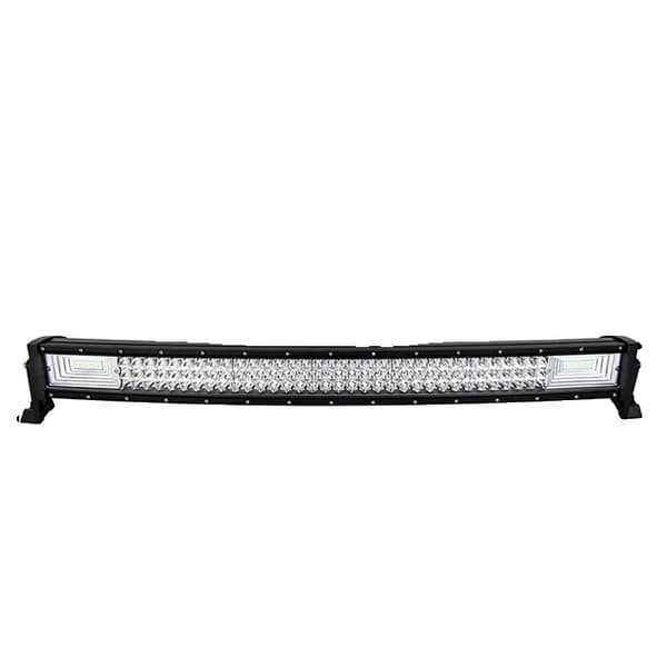LED-lysbar, buet/ligelinje design, 7D 3-rækker teknologi., Buet 32 tommer uden ledning