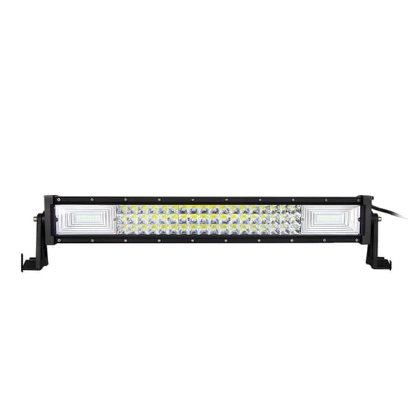 LED-lysbar, buet/ligelinje design, 7D 3-rækker teknologi., Lige 22 uden ledning